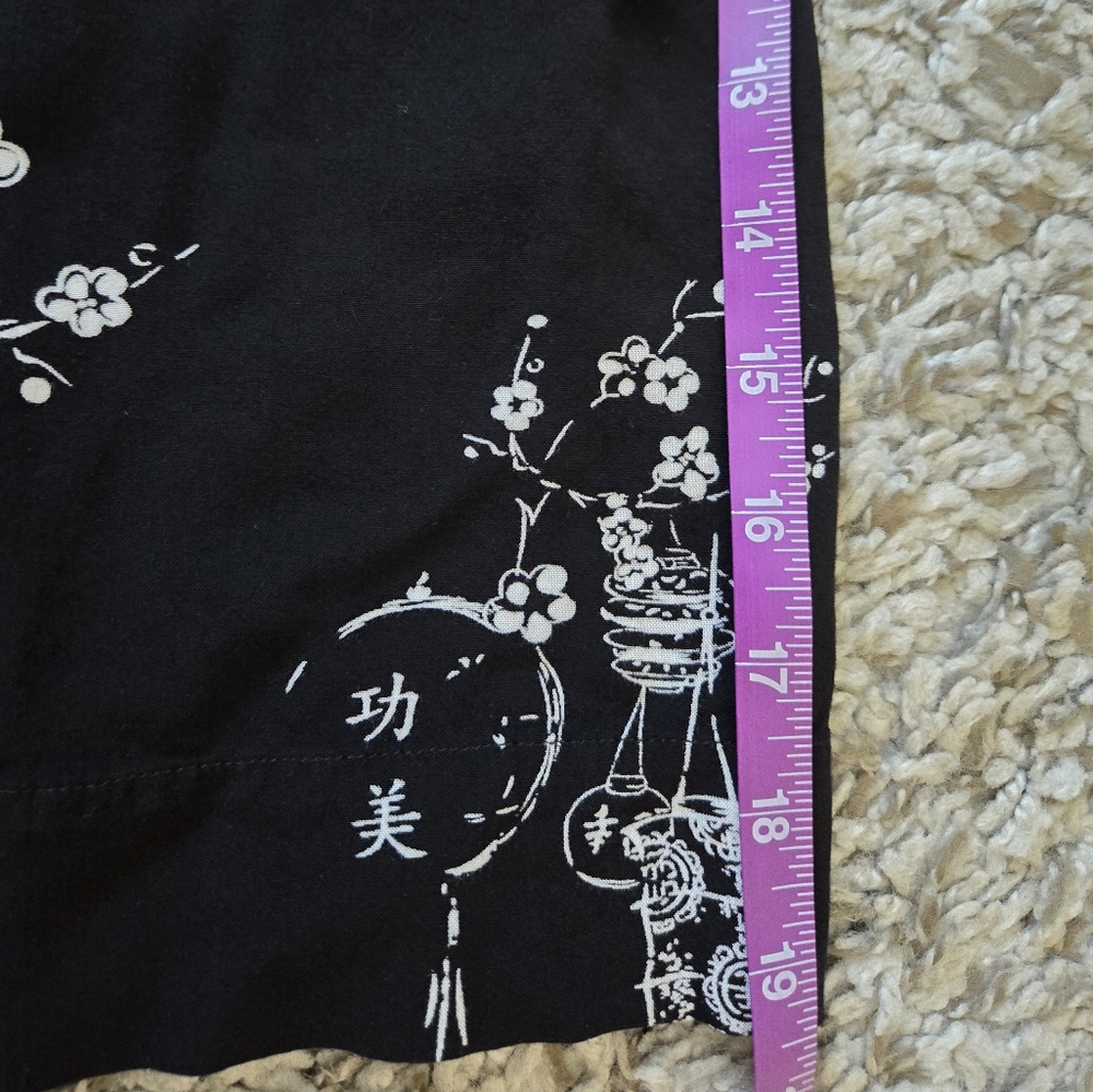 Soft Surroundings Asymmetrical Hem Asian Wrap Around Button Front Top Shirt Sz M - Picture 11 of 12